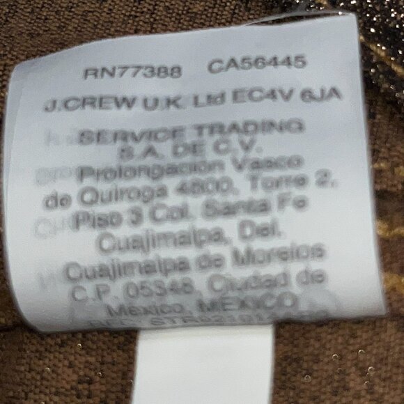 MADEWELL LANGFORD EMMETT BRONZE METALLIC WIDE LEG HIGH WAIST TROUSER PANT - 27 - Picture 11 of 12